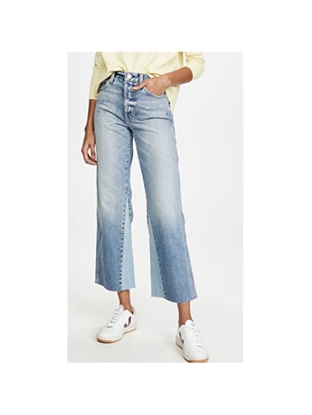 AMO DIY Charmer High Rise Wide Leg Silhouette Jeans Blue Size 24